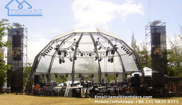 Aluminium Spigot Truss Tent With Lighting Speaker For Outdoor Performance Event Show