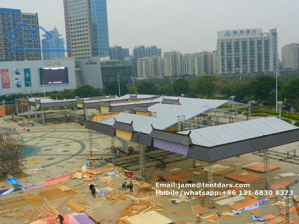 Aluminium Spigot Truss Tent With Lighting Speaker For Outdoor Performance Event Show